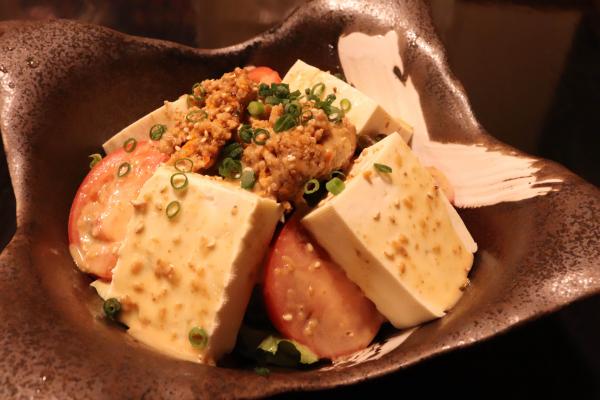肉味噌豆腐サラダ